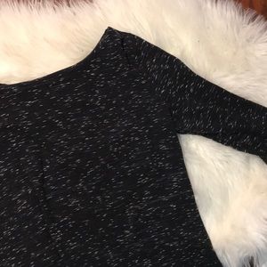 Black speckled long sleeve